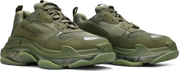 Balenciaga Triple S Sneaker Clear Sole Green - Image 6